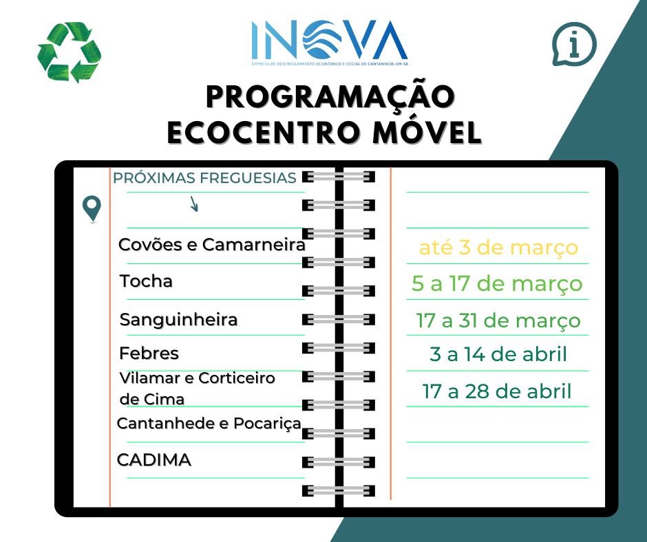 ECOCENTRO MÓVEL - AGENDA  ♻