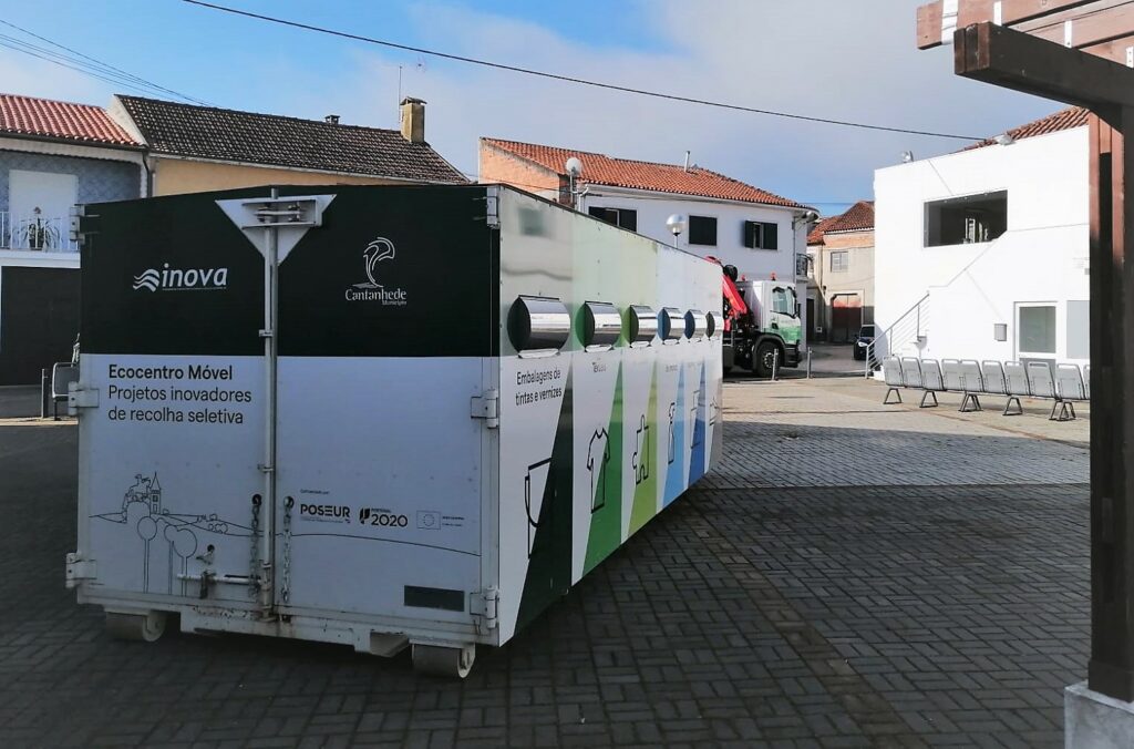 ♻ O ECOCENTRO MÓVEL já se encontra instalado na Póvoa da Lomba, no Largo Nossa Sra. das Neves.