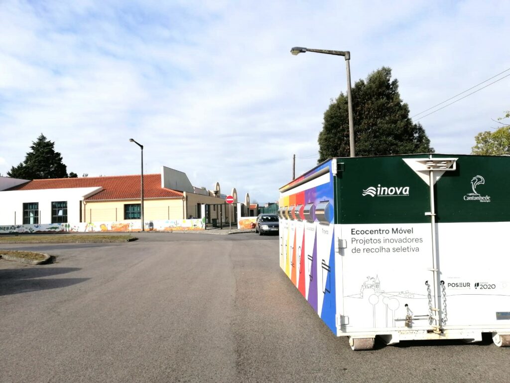 ♻ Ecocentro Móvel já se encontra instalado na Rua da Alegria, Cantanhede