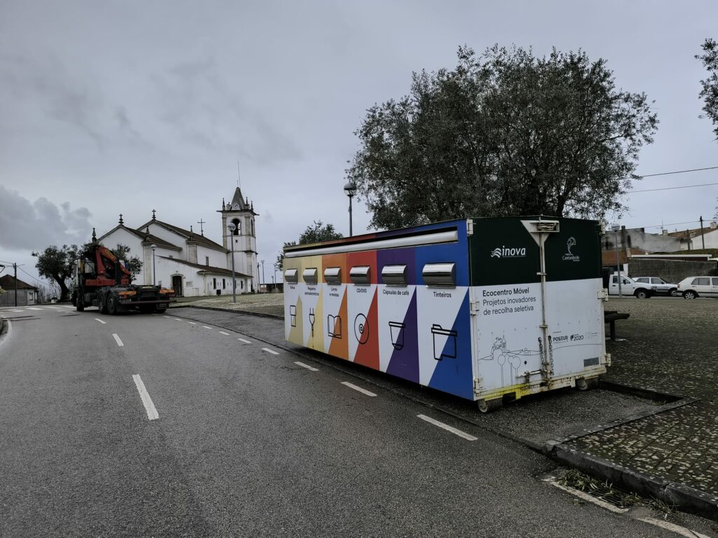 ♻ O ECOCENTRO MÓVEL já se encontra instalado na Freguesia De Ourentã
